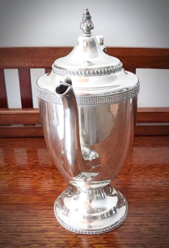 Rare Antique Redfield & Rice Ornate Teapot - #1990 - 7 - Greek Key Pattern - Picture 4 of 8