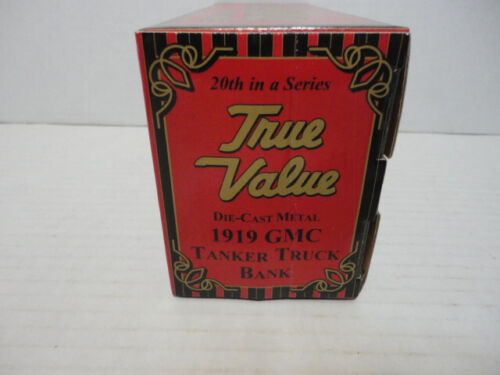 1/30 ERTL True Value 1919 GMC Tanker Truck Coin Bank Red 19910P Vintage Ser 20th - Picture 5 of 10