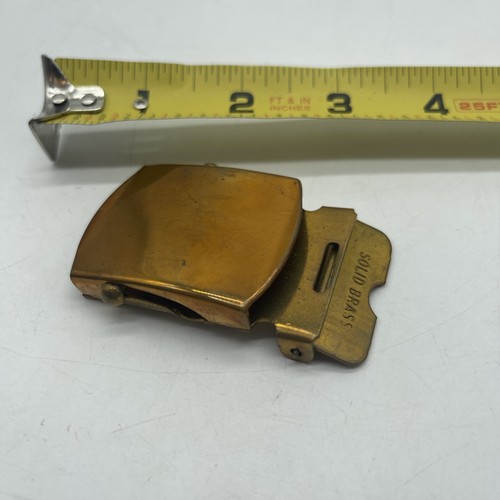 Vintage U.S. Military Solid Brass Belt Buckle Made In USA BELT NOT INCLUDED