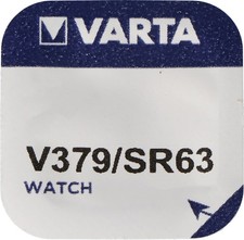 Watch Varta V 379 Watch Cell Button Cell SR 521 SW V379 Silver Oxide 14mAh