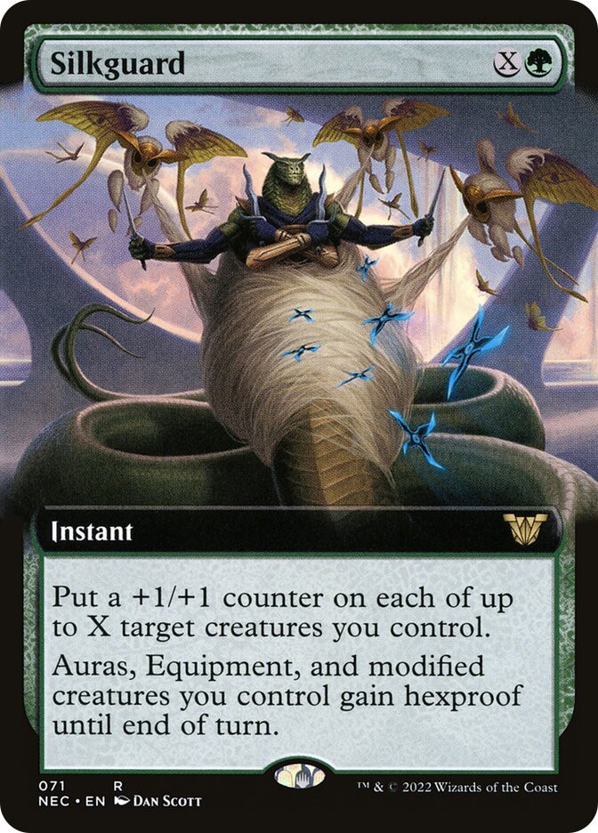 MTG Silkguard Extended Art - Kamigawa: Neon Dynasty Commander #071