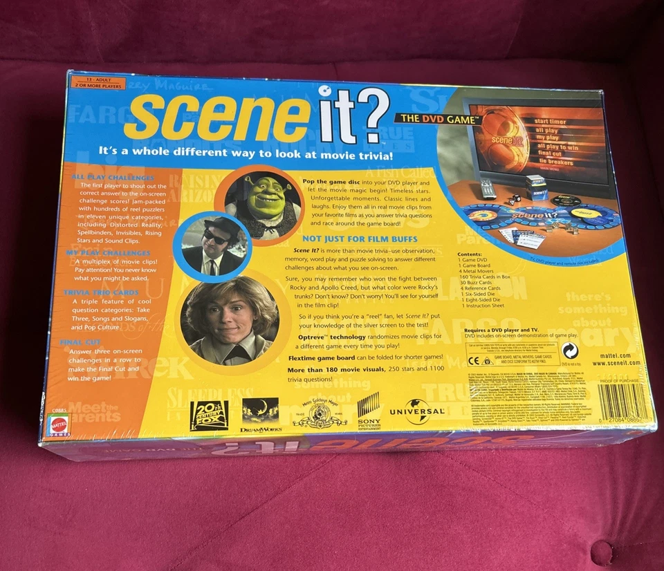 Scene It 2003 - Original Game - COMPLETE Board Game DVD Game Brand New Sealed - Image 2 of 4