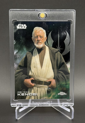 Obi-Wan Kenobi    BASE BLACK REFRACTOR /10! 2025 Topps Chrome Star Wars