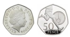 2004 50P FIFTY PENCE COIN ROGER BANNISTER FREEPOST