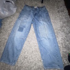 Free People We The Free Moxie Low Slung Pull-On Barrel Jeans 26