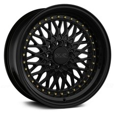 One 15x8 Xxr 536 4x1004x114.3 20 Black Gold Rivets Wheel Rim 73.1