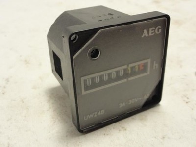 201319 Used; AEG UWZ48 Hour Counter; 7-Digit; 24-30V