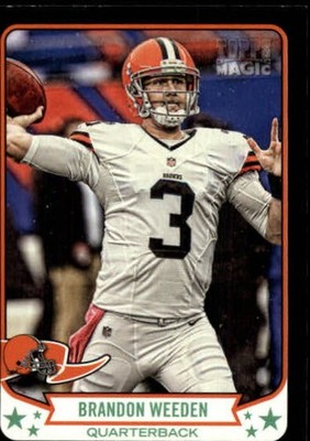 2013 Topps Magic Mini Black Border #308 Brandon Weeden Card