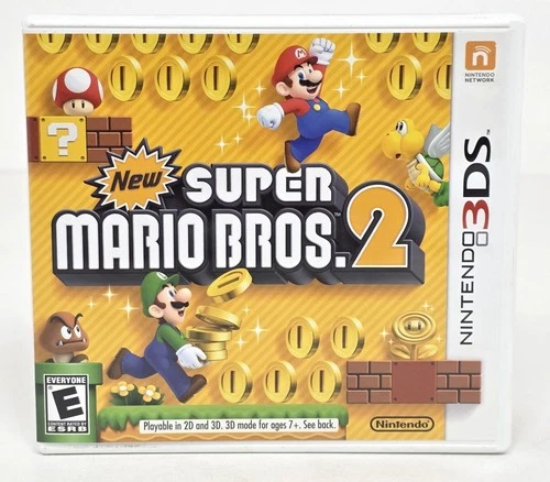 New Super Mario Bros 2 (Nintendo 3DS, 2012) CIB w/ Manual - Tested