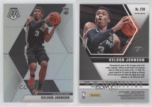 2019-20 Panini Mosaic Rookies Silver Prizm Keldon Johnson #238 Rookie RC