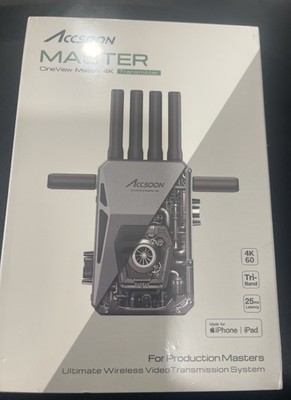 Accsoon CineView Master 4K Wireless Video Transmission System, 4K60/1080p60 2.4+