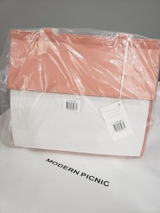 NEW Modern Picnic The Large Luncher Vegan Leather Bag Lunch Dusty Rose‎ NEW Modern Picnic The Large Luncher Vegan Leather Bag Lunch  main image 4