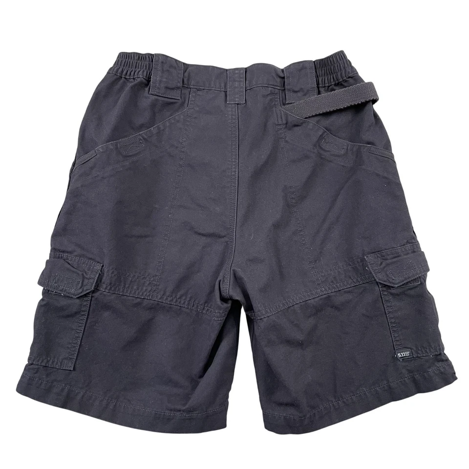 Pantalones Cortos Carga Tácticos 5.11 Para Hombre 30 Negro Algodón Lona Verano Foto 2 de 4