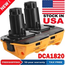 PACK 18V To 20V MAX DCA1820 Adapter Converter For DEWALT 20 Volt Battery Li-ion
