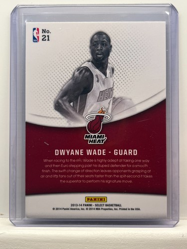 2012-13 e 2013-14 Select - Dwayne Wade (lotto di 5 carte; inserti) - Foto 12 di 12
