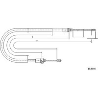 Metzger 10.6035 Seilzug Feststellbremse FüR Peugeot 207 207 207 WA WC WK