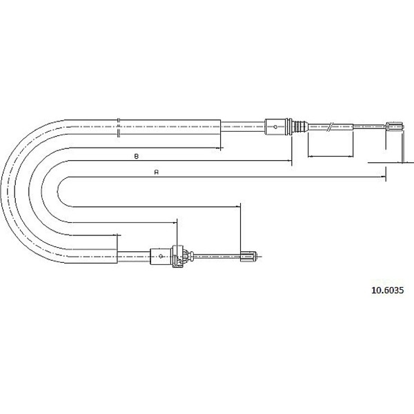 Metzger 10.6035 Seilzug Feststellbremse FüR Peugeot 207 207 207 WA WC WK-image