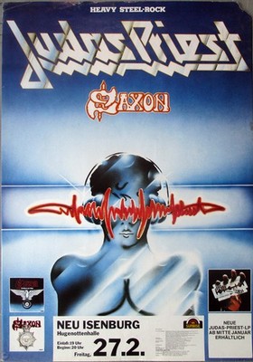 JUDAS PRIEST - 1981 - ACCEPT - World Wide Blitz Tour - Poster - Neu Isenburg