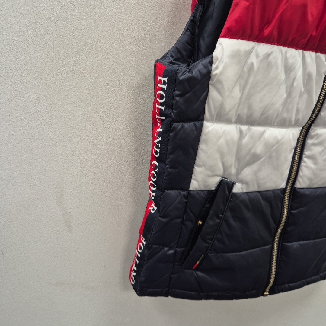 Holland Cooper Equestrian Equi Hooded Padded Gilet Vest Bodywarmer Size Medium