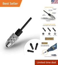 Versatile Micro Drill Chuck with 3 Collets - Ideal for Precision Tasks