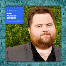 Paul Walter Hauser 2026 Wall Calendar 12-Month Celebrity Photo Calendar