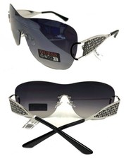 New GUESS GO00038 10B Silver/Gray Womens Sunglasses - tiny defect