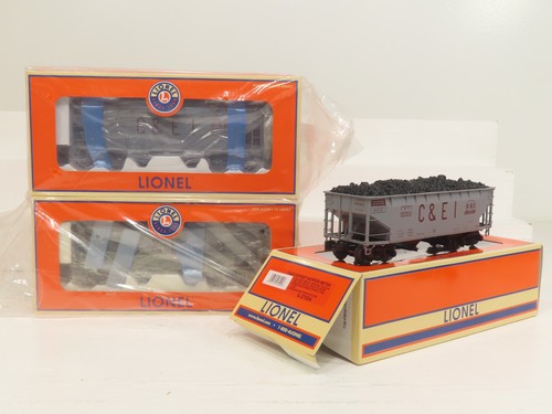 Lionel 6-21879 Chicago C&EI Diecast Offset Tolva Paquete de 3 Nuevo en Caja  | Condition: Used