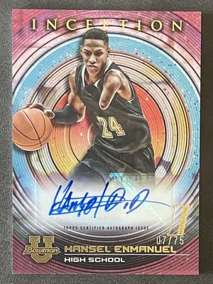 2022-23 Bowman Inception University - Autographs Hansel Enmanuel
