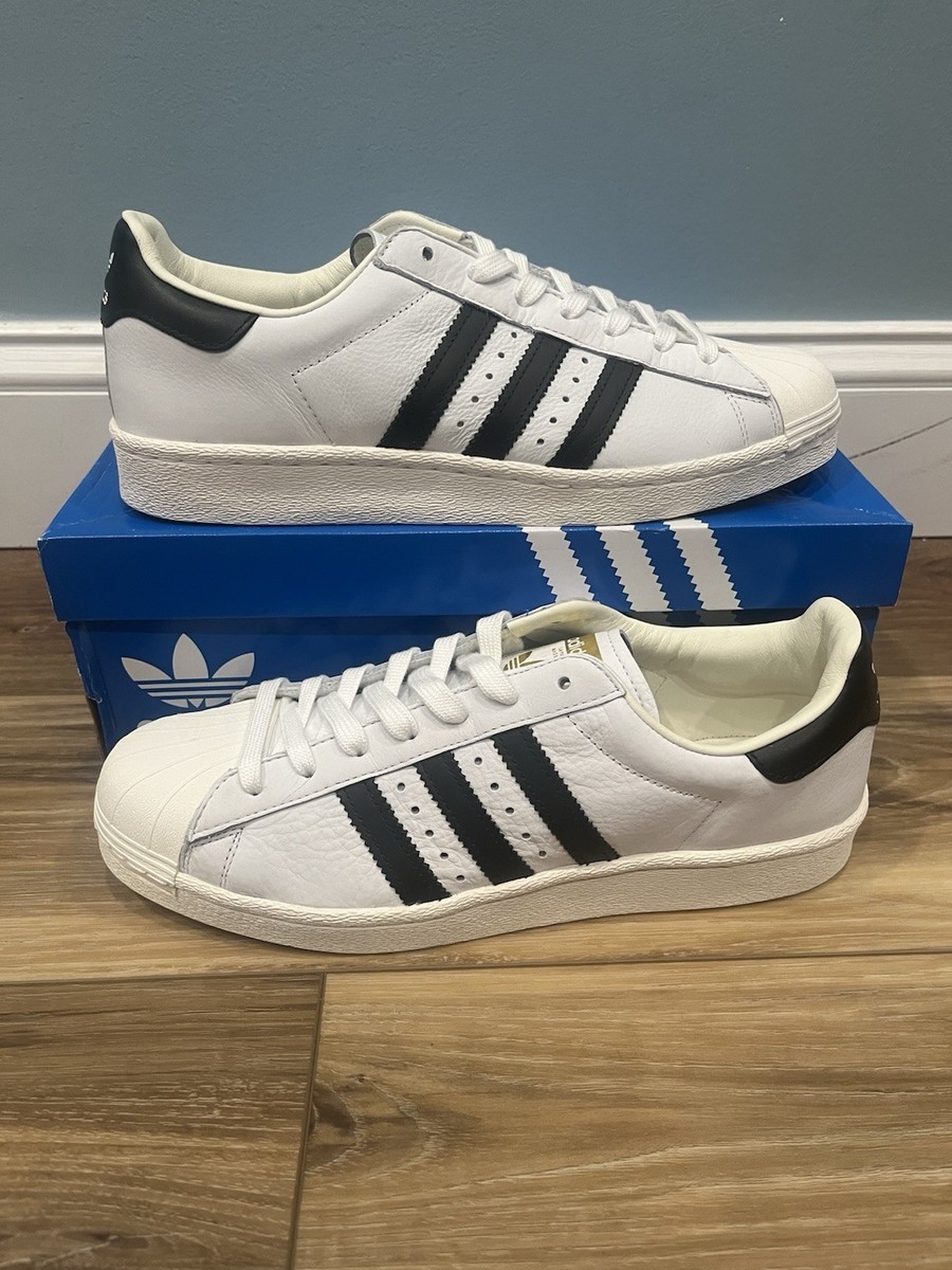 Adidas Superstar Boost White/Black/Gold Metallic BB0188 Size 10 