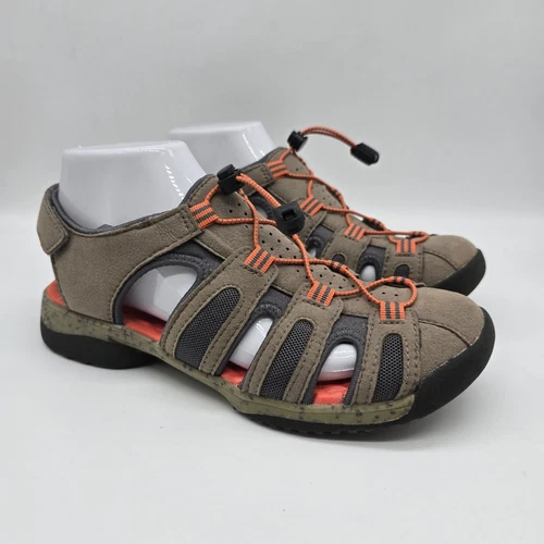 Scarpe Clarks Tuvia Maddee slip on escursionismo pescatore outdoor marrone arancione taglia 7