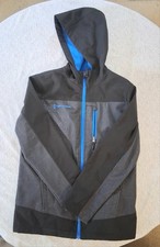 Free Country Kids Black Grey Weather Resistant Fleece Lined Jacket 10/12