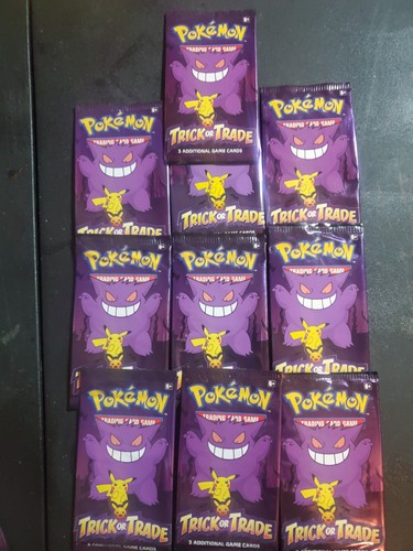 10 Pack Pokemon TCG Trick or Trade Booster Packs 2022 Halloween Card Lot Bundle