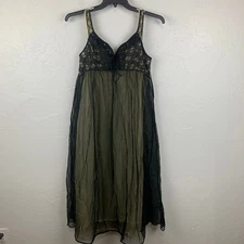 Vtg 1960s Radcliffe Pegnoir Set Womens Large Black Lace Gown Robe Lace Lined 