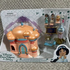 Disney Parks Once Upon a Story Jasmine Palace Aladdin Micro Playset NEW
