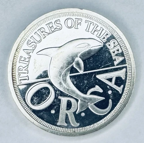 1994 ORCA TREASURES OF THE SEA 1 Oz SEALAND Silver One Dollar Proof ‼️RARE‼️