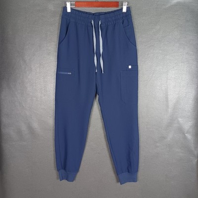 Figs Pants Womens Small Uman Relaxed Jogger Scrub Bottoms Medical Navy New
