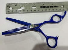 Professional Thinning Shears 6 Inch with Extremely Sharp Blades, BLUE