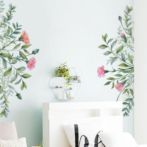 Removable Leaf Flowers Mural Wall Stickers Decal DIY Room Decor Vinyl Art Use US - Picture 5 of 10