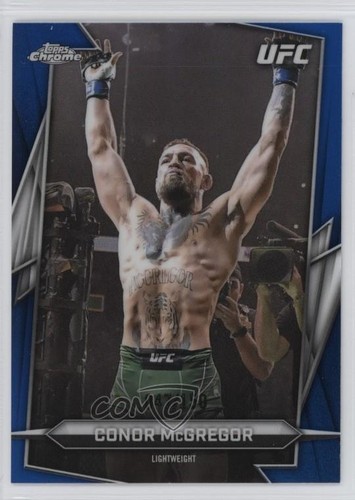 2026 Topps Chrome UFC Blue Refractor 47/150 Conor McGregor #5