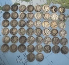 [Lot of 50] LOW GRADE 90% Silver Mercury Mixed Liberty Dime