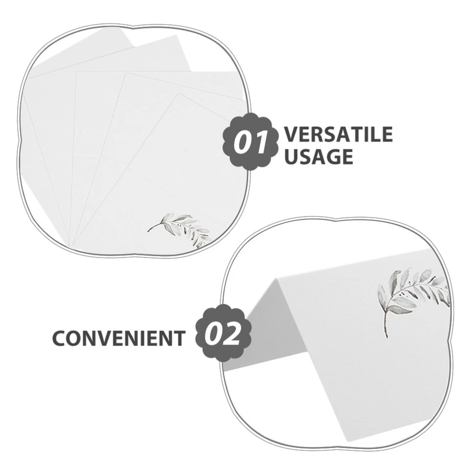  50 peças cartões de barraca para mesa decoração chá festa nome lugar cartões de jantar - Imagem 3 de 4