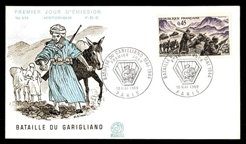 Mayfairstamps France FDC 1969 battle of the Garigliano First Day Cover aaw_51383