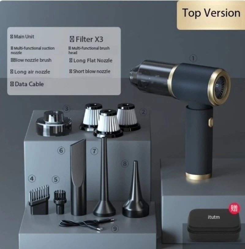 Wireless Handheld Car Vacuum Cleaner High-Powered Dual-Function Blower AndVacuum - Image 4 of 4