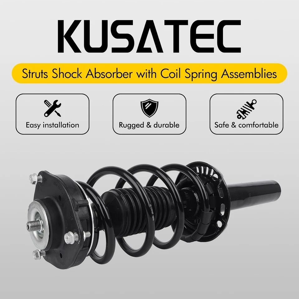 172311 Front Pair Complete Struts Shock Absorber fit for Volkswagen Beetle - Image 2 of 4