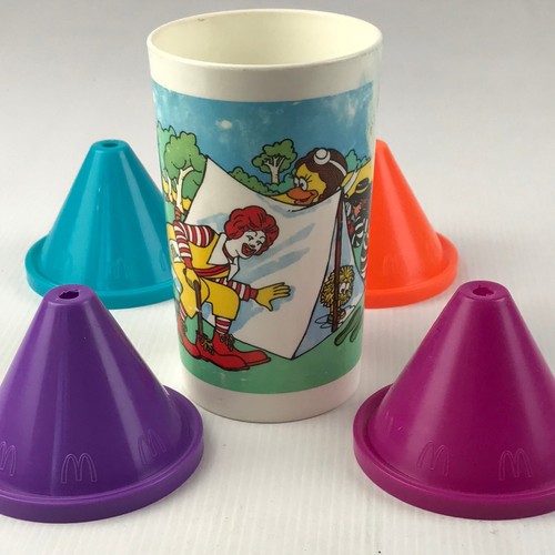Vintage Ronald McDonald Cup and Lids - Picture 5 of 7