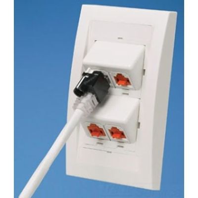 PANDUIT PSL-DCPL-IG-C  RJ45 lock in device, Copper,Grey, Pk100