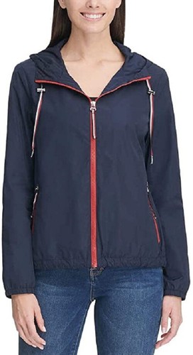 tommy hilfiger navy windbreaker
