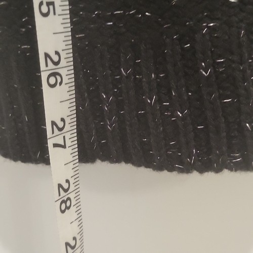 Crazy 8 Sweater Dress Girls Sz M (7/8) Black Knit Beaded Long Sleeve Knee Length - Picture 12 of 12