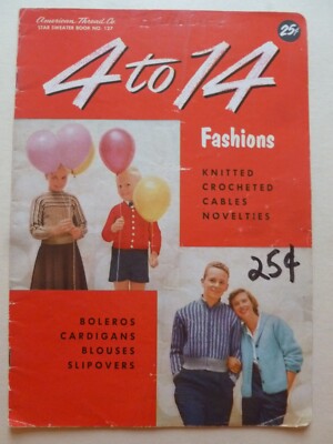 4 BIS 14 MODEN - gestrickte gehäkelte Zöpfe Neuheiten (um 1960)