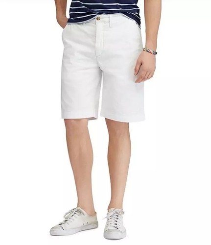 Polo Ralph Lauren Men’s Relaxed Fit Chino Shorts White 10” Inseam 38 NWT $89.50 - Afbeelding 1 van 10